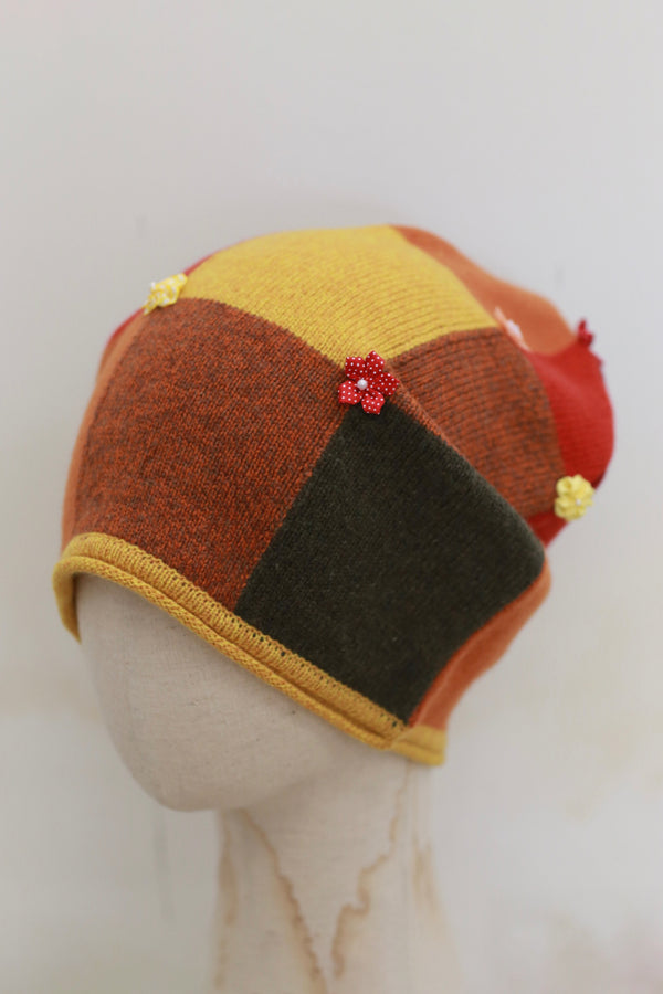 YANYAN KNITS 25 Fall/Winter Collection - Brimless Knit Hat YYK-YYW25-2161-CHENG (Orange)
